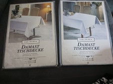  2 x Tischdecke Damast 130 X