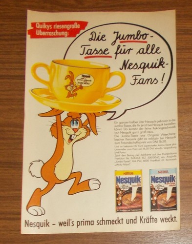 Seltene werbung nesquik die - nesquik,