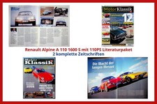 Renault Alpine A 110 1600 S mit 110PS Literaturpaket - 2 komplette Zeitschriften