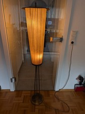 Stehlampe Lampe 50er 50s Vintage Retro Kunststoff Illustriert Laternenform Lamel