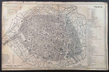 Lithografie um 1855. Stadtplan