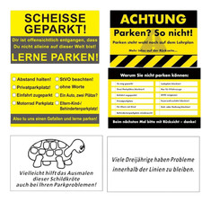 "Scheiße Geparkt" Karten