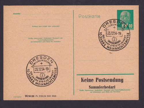 Ddr ganzsache pieck 57 - ddr,