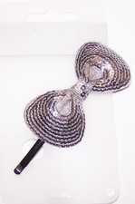 1x XL HAARKLAMMER -Silber-