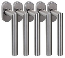 Edelstahl Fenstergriff FG 4 L-Form V2A verschiedene Sets Fensterbeschlag Drücker