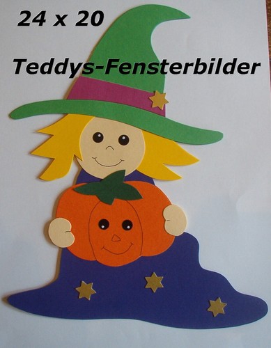 Teddys fensterbilder 538 hexe - teddys,