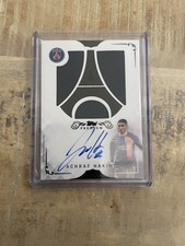Achraf Hakimi Topps PSG Premium Auto Relic /10 Fingerprint Match-Worn Rare