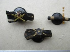 DREI SCHÖNE KNOPFLOCHSPANGEN EK2/VERWUNDETENABZEICHEN SCHWARZ/HBKZ 1WK