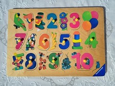 Süßes Steckpuzzle Holz