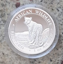 1 oz Silber Somalia Leopard
