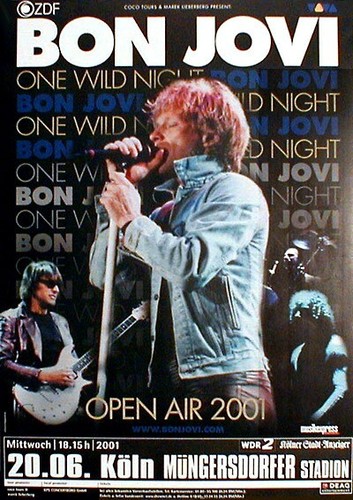 Bon jovi rares konzertplakat - jovi,