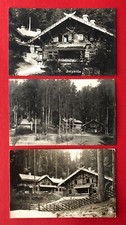3 x Foto AK Böhmische Schweiz 1928 Balzhütte bei Dittersbach  ( 108814