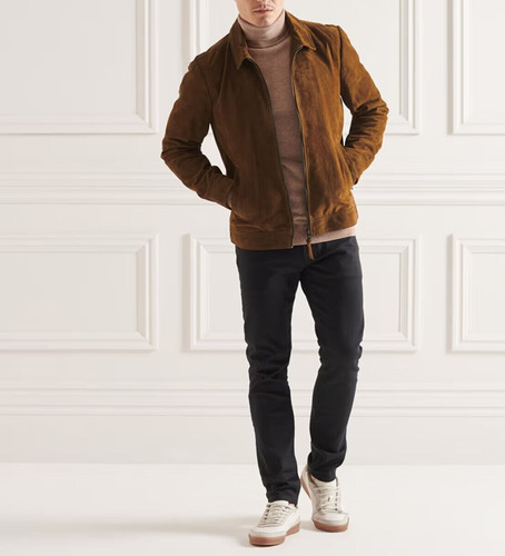 Lederjacke herren braun reines - lederjacke,