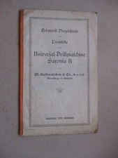 Preisliste"Universal-Drillmasc