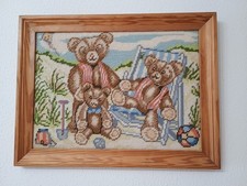 Gobelin Stickbild mit Rahmen