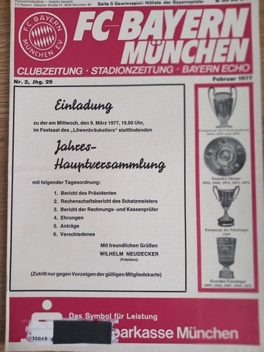 Fussball programmheft - fussball,