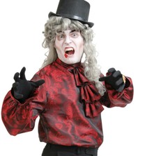 Vampirhemd rot, 1-tlg.