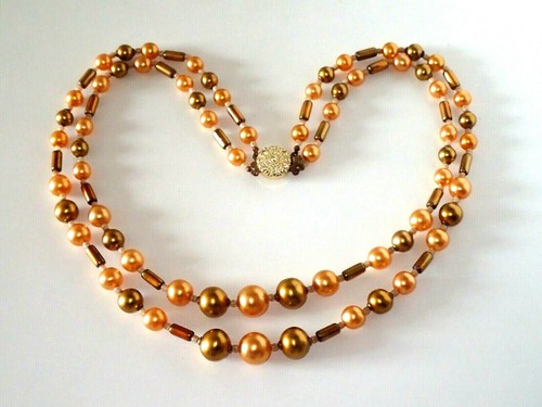 Vintage collier glaskette 60 - vintage,
