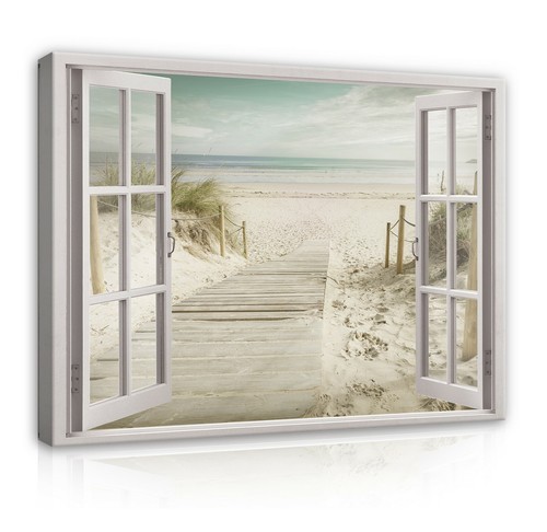 Fensterblick strand meer - fensterblick,