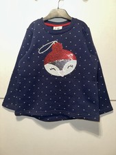 Topolino Sweatshirt Mädchen Marine Pünktchen Pinguin Gr. 116