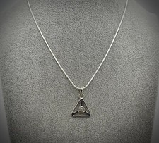 Echter DIAMANT ROHDIAMANT Diamantanhänger mit Schlangenkette in 925er Silber #A2