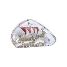 Viking / Wikinger - Schiff - Glass - Mats Jonasson (Schweden) - Neu OVP