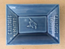 Gauloises Aschenbecher VINTAGE mit Helm, aus GIEN, Frankreich 