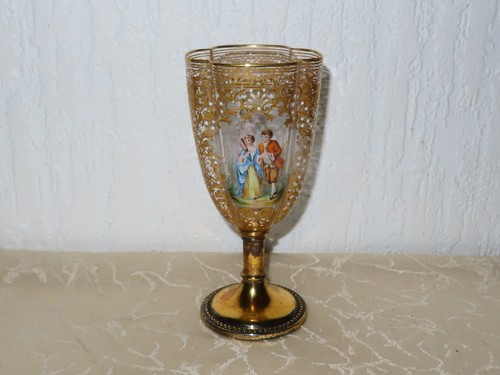 Antikes glas kelchglas rokoko - glas,