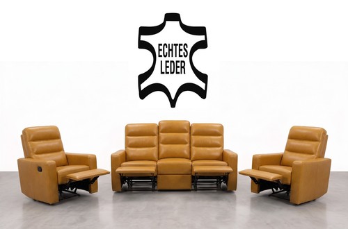 Echtleder kinosofa set 1 - %, 3+1+1