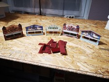 Kirmesbuden H0 , fünf Stück, an Bastler Faller pp.