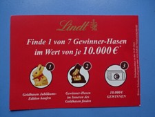 Lindt 2022 - Ostern - Grußkarte - Finde 1 von 7 Hasen