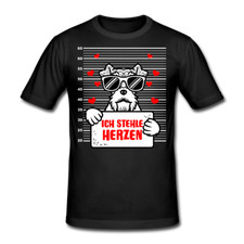 Drahthaar Foxterrier T-Shirt Valentinstag Hund Liebe Herz Foxterrier Geschenk
