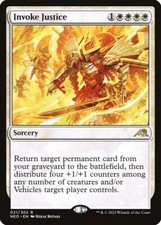 Invoke Justice | NM | ENG | Kamigawa Neon Dynasty MtG EDH Commander Unearth