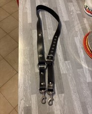 Gürtel Krawatte Leder schwarz