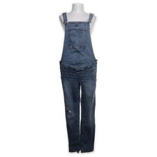 H&M Mama, Latzhose, Größe: 40, Blau, Baumwolle/Elasthan/Polyester, Damen #BaX