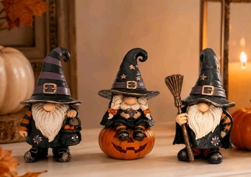 Halloween gnom wichtel besen - 1,