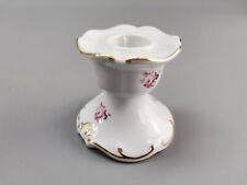 Weimar Porzellan Kerzenständer Rose Goldrand H= 6,5 cm D= 7 cm VINTAGE