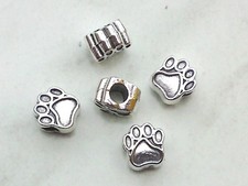 3x Beads Pfote 11mm Großloch