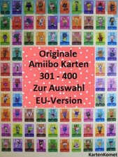 Animal Crossing Originale Amiibo Karten Serie 4 Auswahl Nr 301-400 EU-Version