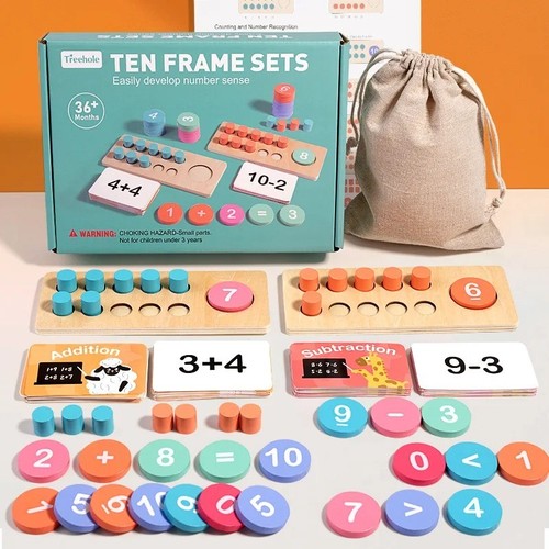 Montessori zahlenbrett holz - montessori,