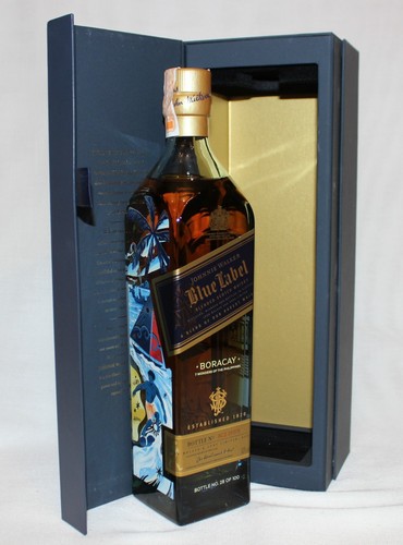 Johnnie walker blue - blue, label