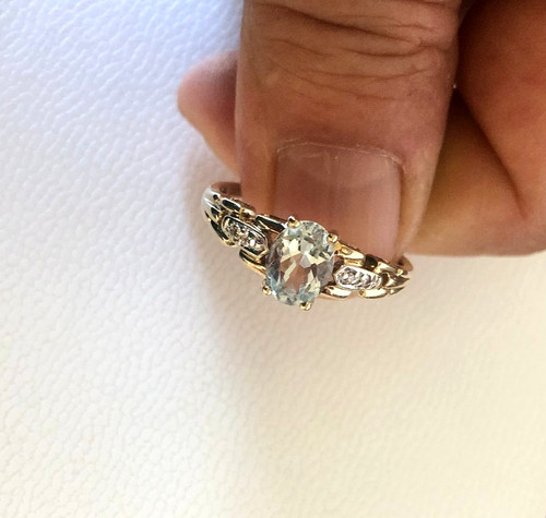 Ring 333er gelbgold mit - 333er,