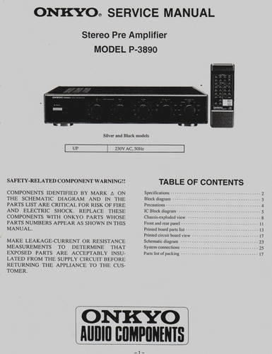 Onkyo 3890 service manual - onkyo,
