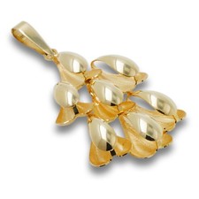 Designer Anhänger 585 Gold 14 Kt Gelbgold Damen Wert 690,-