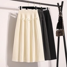 Damen Mittellang Strickrock