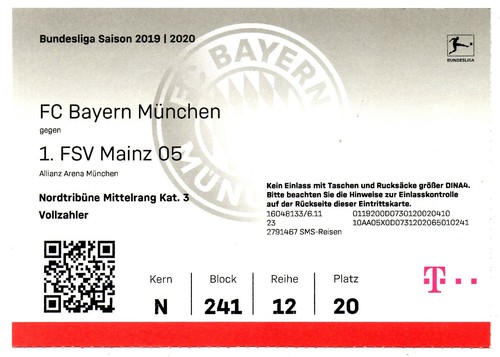 Ticket bayern münchen - ticket,