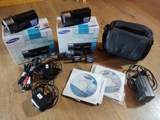 2 x Samsung Compact Full HD Memory Camcorder HMX-Q10BP OVP