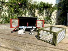 Schleich set hasenstall mit - hasenstall,