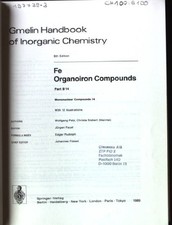 Gmelin handbook inorganic - of,