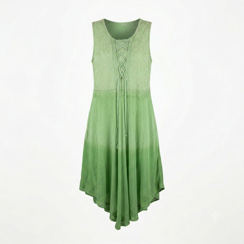 Boho kleid damen - kleid, grün